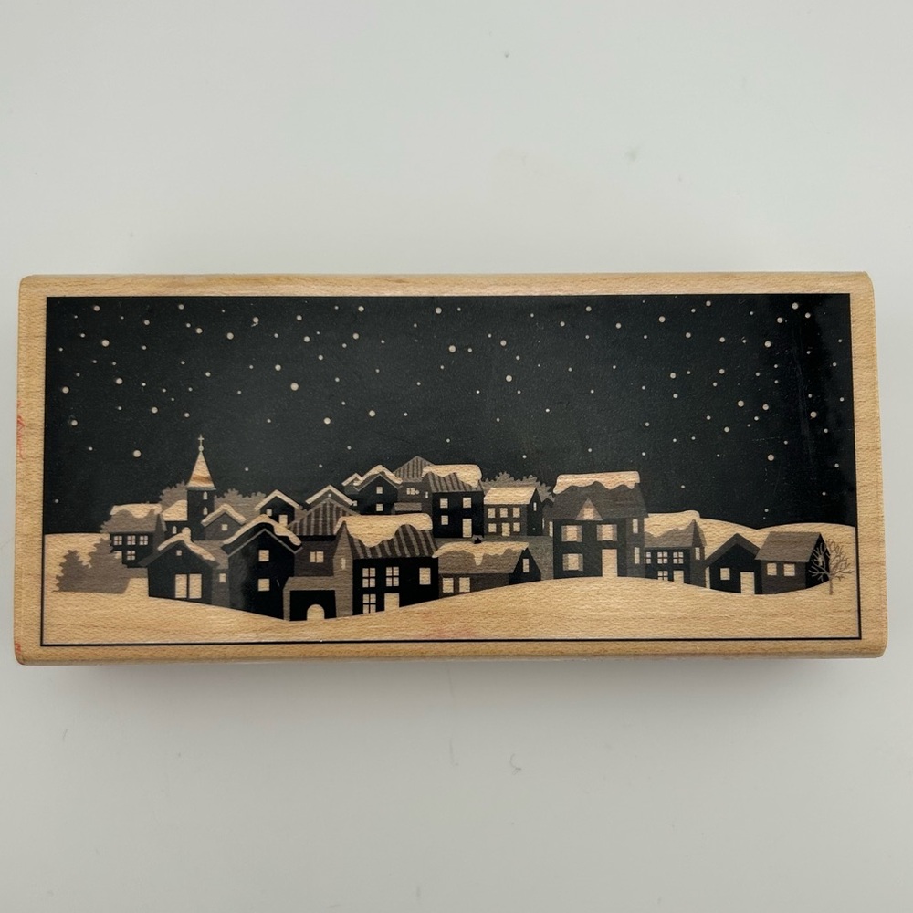 Hero Arts “Christmas Village” Wood Mounted Stamp